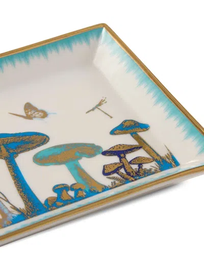 Jonathan Adler Ja Botanist Mushroom Decorative Tray In Multi