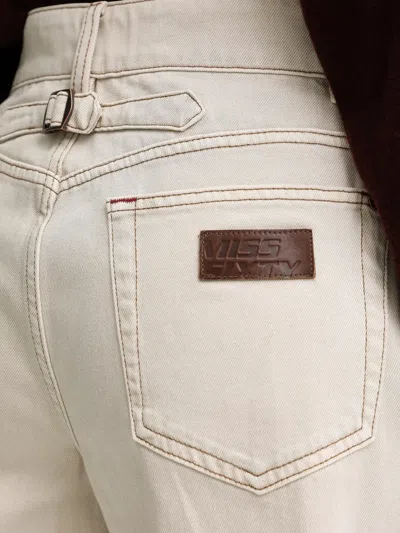 Miss Sixty Belt-loop Shorts In White