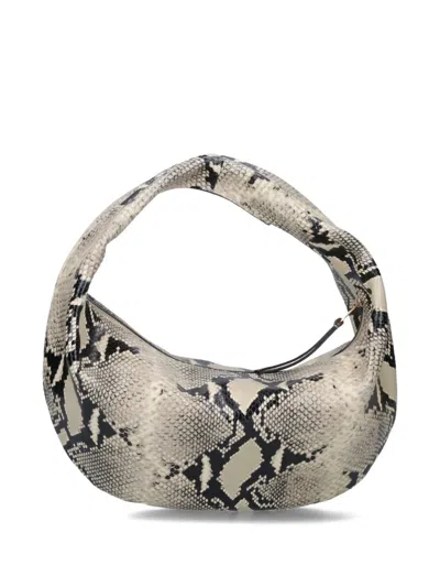 Khaite Medium Olivia Snakeskin-pattern Shoulder Bag In Animal Print