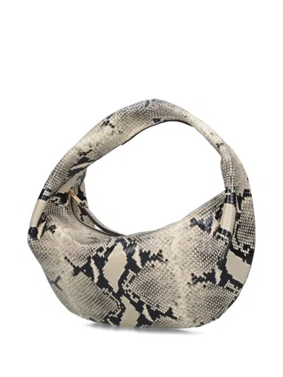 Khaite Medium Olivia Snakeskin-pattern Shoulder Bag In Animal Print