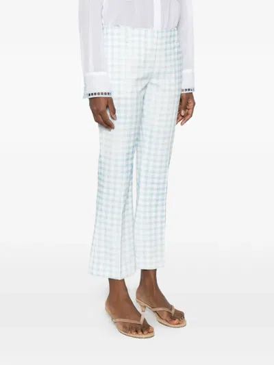Ermanno Scervino Casual Pants With Belt Loops In Blue