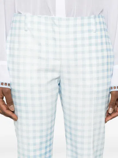 Ermanno Scervino Casual Pants With Belt Loops In Blue