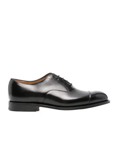 Church's Polished Leather Lace-up Shoes In Black