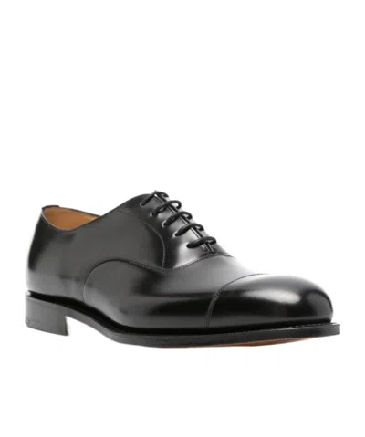 Church's Polished Leather Lace-up Shoes In Black