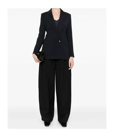 Max Mara Double-breasted Blazer In Multi
