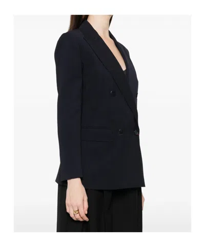 Max Mara Double-breasted Blazer In Multi