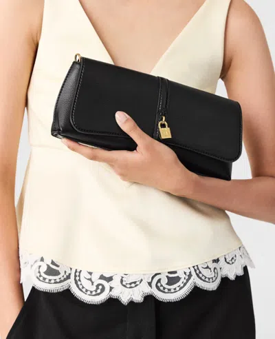 Stella Mccartney Ryder Pochette Lock Charm Shoulder Bag In Black
