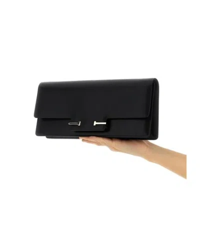 Tom Ford Supple Logo Buckled Shoulder Bag In Black