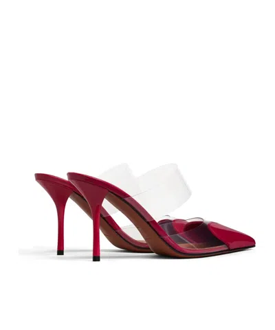 Alaïa Alaia Women Le Coeur Patent Leather Sandals In Red