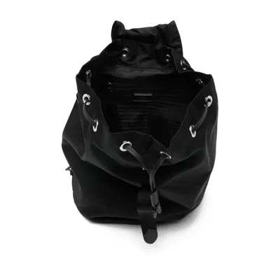 Prada Logo Backpack In Black