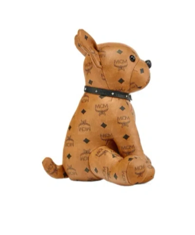 Mcm M Pup Visetos Dog Plush Toy In Brown