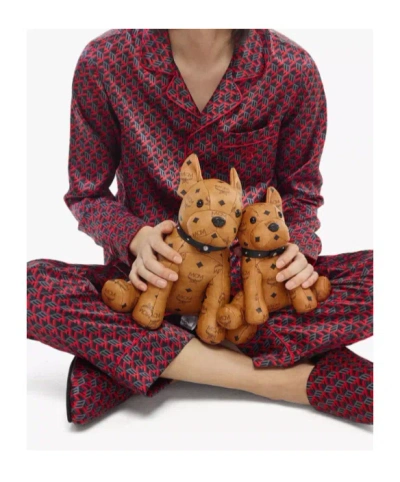 Mcm M Pup Visetos Dog Plush Toy In Brown