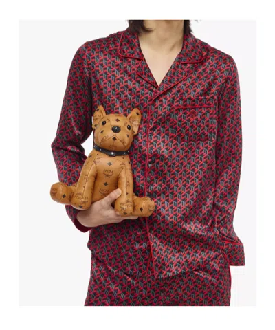 Mcm M Pup Visetos Dog Plush Toy In Brown