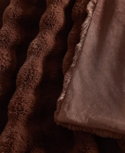 Brooklyn Loom Bubble Bed Blanket, Twin/twin Xl In Brown