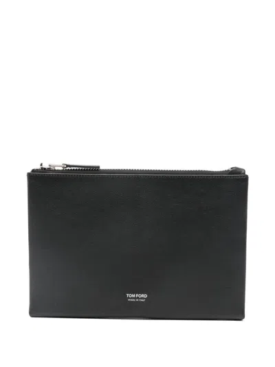 Tom Ford Supple Grain Leather Wallet Accessories In Black