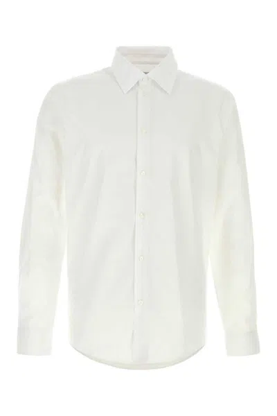 Burberry White Poplin Shirt In White