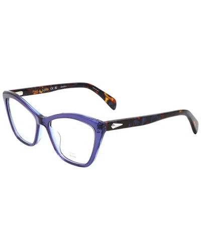 Rag & Bone Women's Rnb3065 53mm Optical Frames In Blue