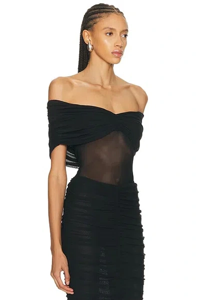 Ser.o.ya Imelda Mesh Top In Animal Print