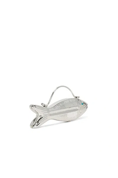 Vin. Fishy Top Handle Bag In Silver