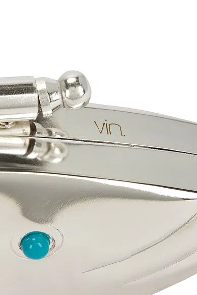 Vin. Fishy Top Handle Bag In Silver