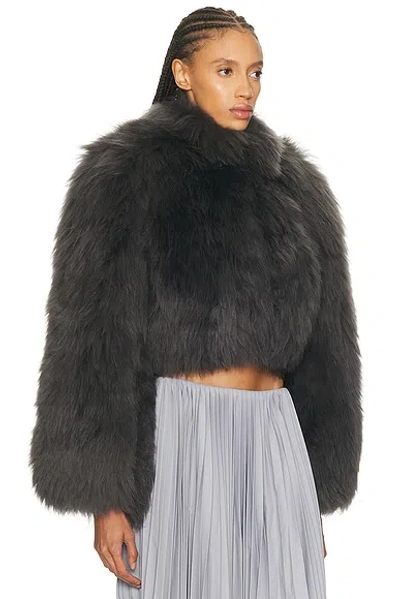 Alaïa Long Sleeve Jacket In Gray