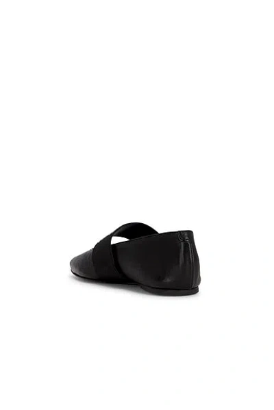 Givenchy Sliced Square Elastic-strap Ballet Flats In Black