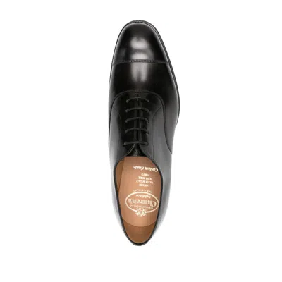 Church's Polished Leather Lace-up Shoes In Black