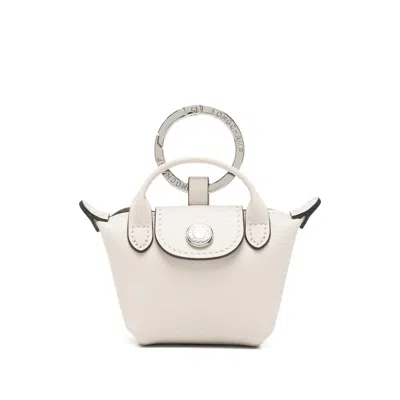 Longchamp Le Pliage Xtra Key Ring In Neutral
