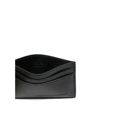 Tom Ford Logo-print Leather Cardholder In Schwarz