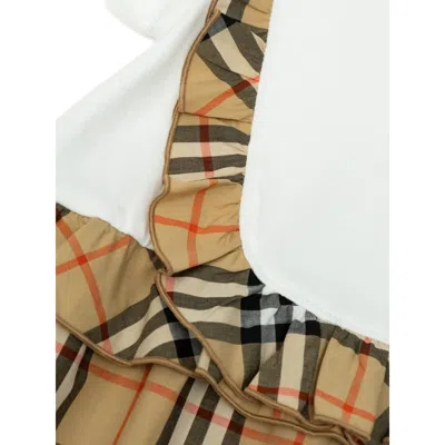 Burberry Check-pattern Dress In Brown