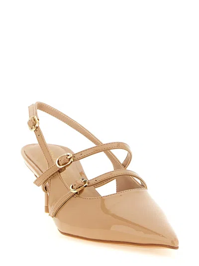 Twinset Patent Leather Slingback In Transparent