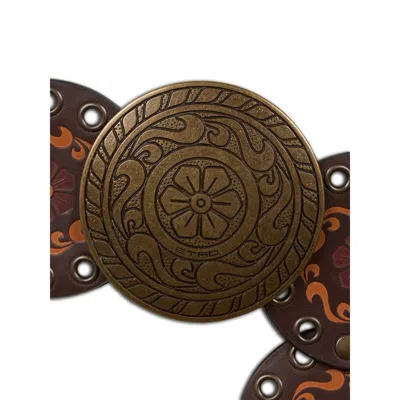 Etro Patterned Belt In Brown