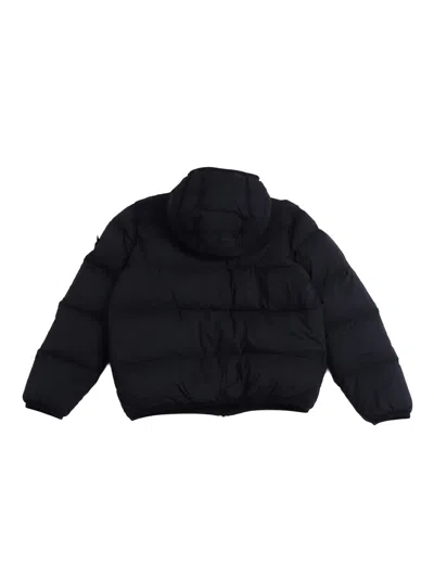 Stone Island Down Jacket In Black