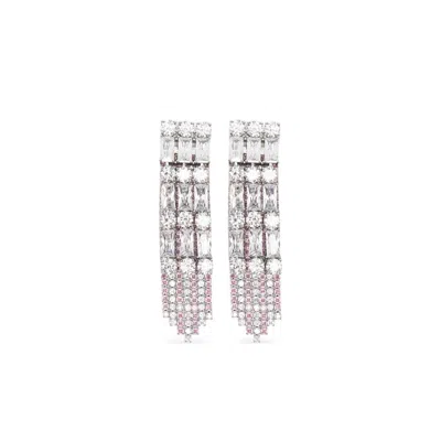 Self-portrait Tassel Drop Earrings In Animal Print