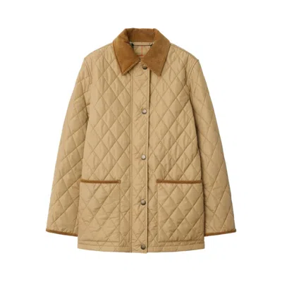Burberry Dorset Quilted Nylon Jacket In Brown