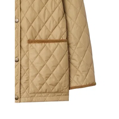 Burberry Dorset Quilted Nylon Jacket In Brown