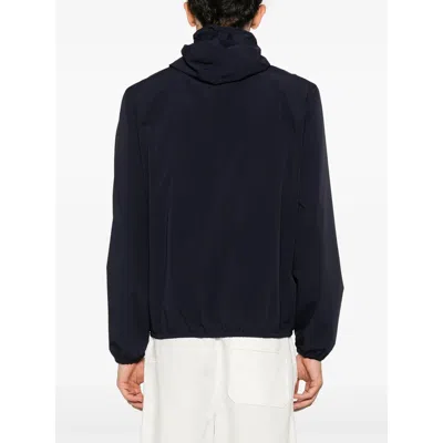 Brunello Cucinelli Men Water-resistant Blouson Jacket In Blue