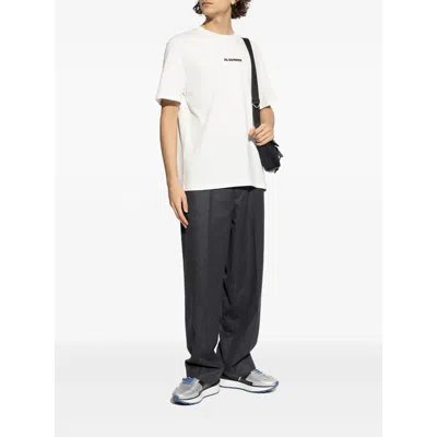 Jil Sander White Cotton T-shirt In White