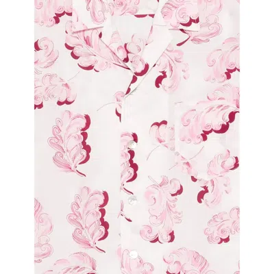 Olivia Von Halle Cotton-silk Plume Emeli Pyjama Set In Multi