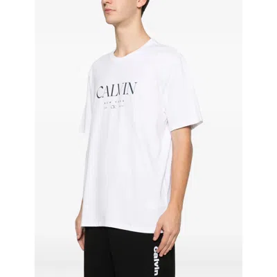Calvin Klein Ss 20s Ln Calvin Graphic Tee In White