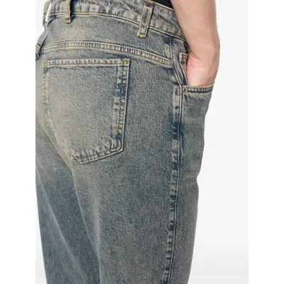 Represent Straight Leg Trousers With Belt Loops And Pockets In Blue