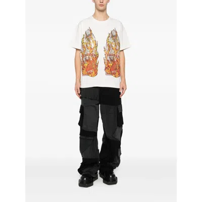 Who Decides War Ssense Exclusive White Flame Glass T-shirt In White