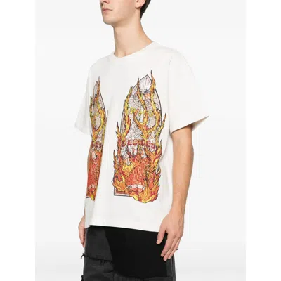 Who Decides War Ssense Exclusive White Flame Glass T-shirt In White
