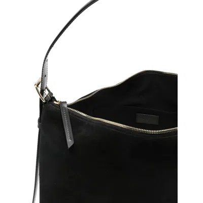 Apc Adjustable-strap Zip Shoulder Bag In Black