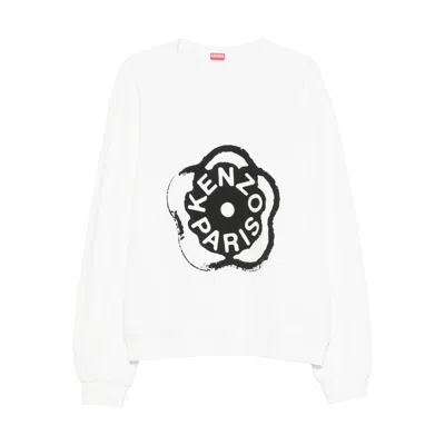 Kenzo Men Boke Flower 2.0 Cotton Sweatshirt In White