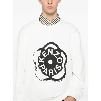 Kenzo Men Boke Flower 2.0 Cotton Sweatshirt In White