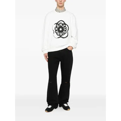 Kenzo Men Boke Flower 2.0 Cotton Sweatshirt In White