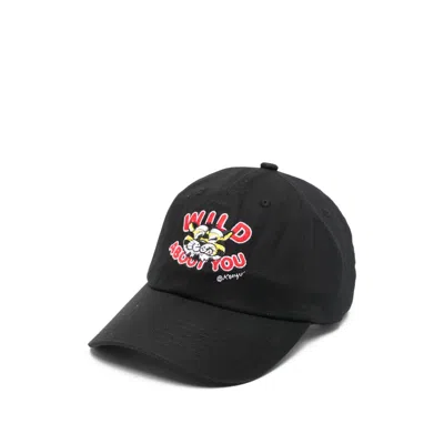 Kenzo Tiger-embroidery Cap In Black