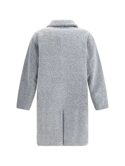 Herno Men Teddy Coat In Gray