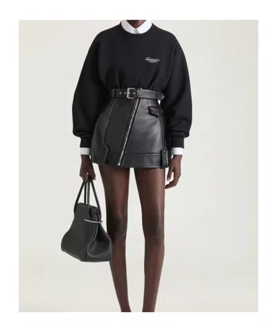 Givenchy Sweatshirt Featuring Signature Brand Stamp Crewneck In Black